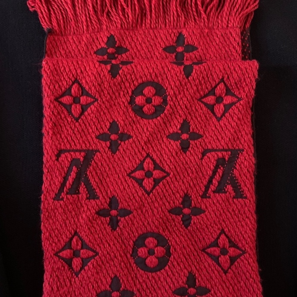 Logomania Red Scarf